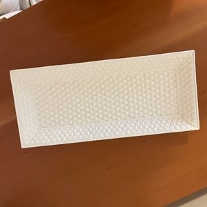 Tiffany weave rectangle tray